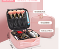 Travel Makeup Bag with Adjustable Dividers and Waterproof Design