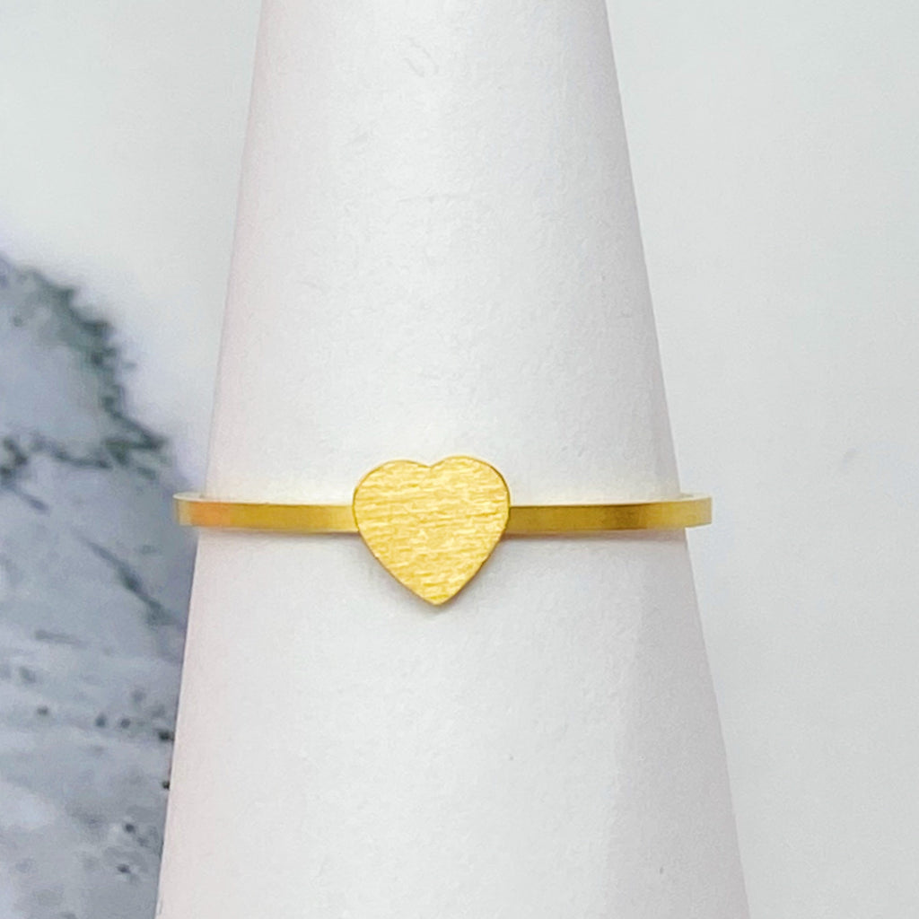 Tiny Figure Stackable Ring for Women – 18k Gold-Plated Charm Ring, Gift for Her