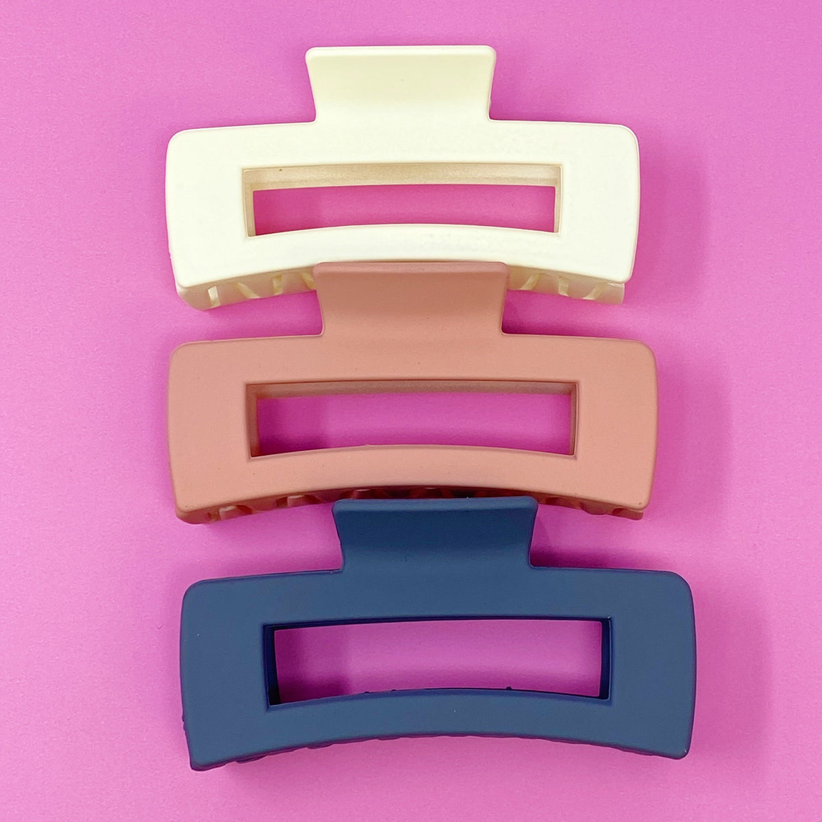Matte Hair Claw Clip Set – Chic Acrylic Claw Clips, Gift for Women