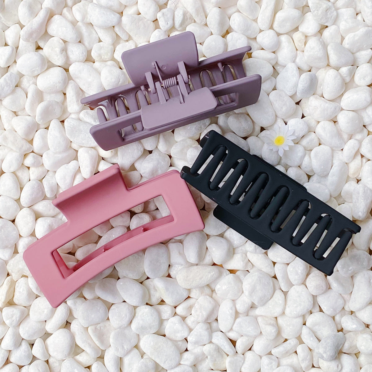 Matte Hair Claw Clip Set – Chic Acrylic Claw Clips, Gift for Women