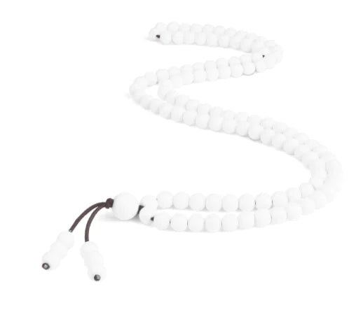 Men's Natural Stone Malachite 108 Beaded Necklace