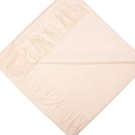 Baby Alpaca and Silk Shawl - Ivory