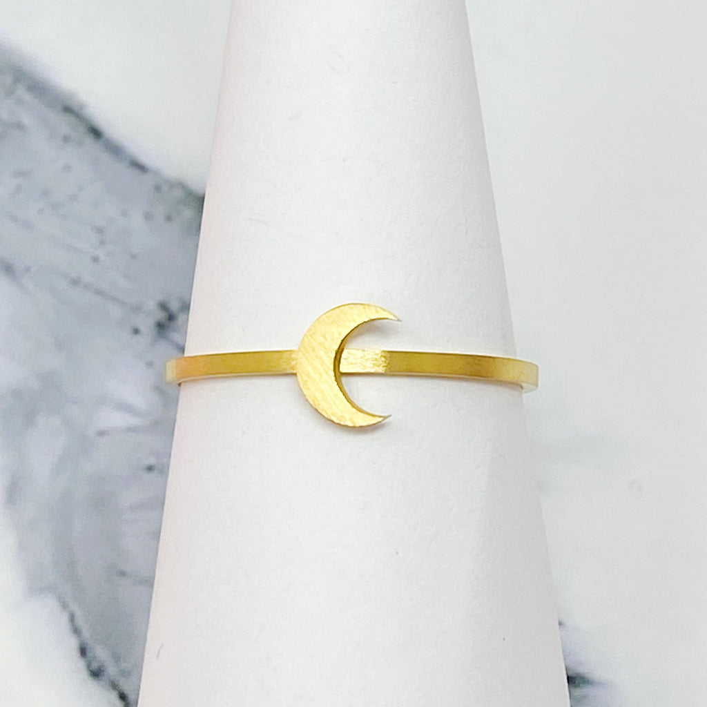 Tiny Figure Stackable Ring for Women – 18k Gold-Plated Charm Ring, Gift for Her