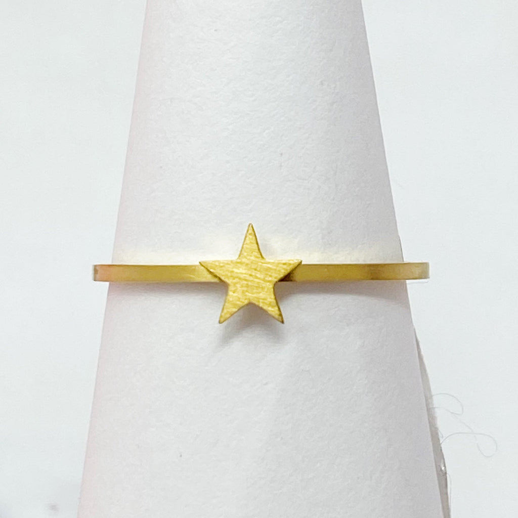Tiny Figure Stackable Ring for Women – 18k Gold-Plated Charm Ring, Gift for Her