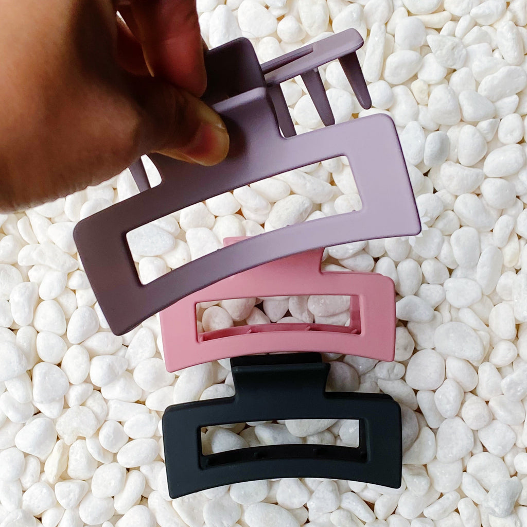 Matte Hair Claw Clip Set – Chic Acrylic Claw Clips, Gift for Women